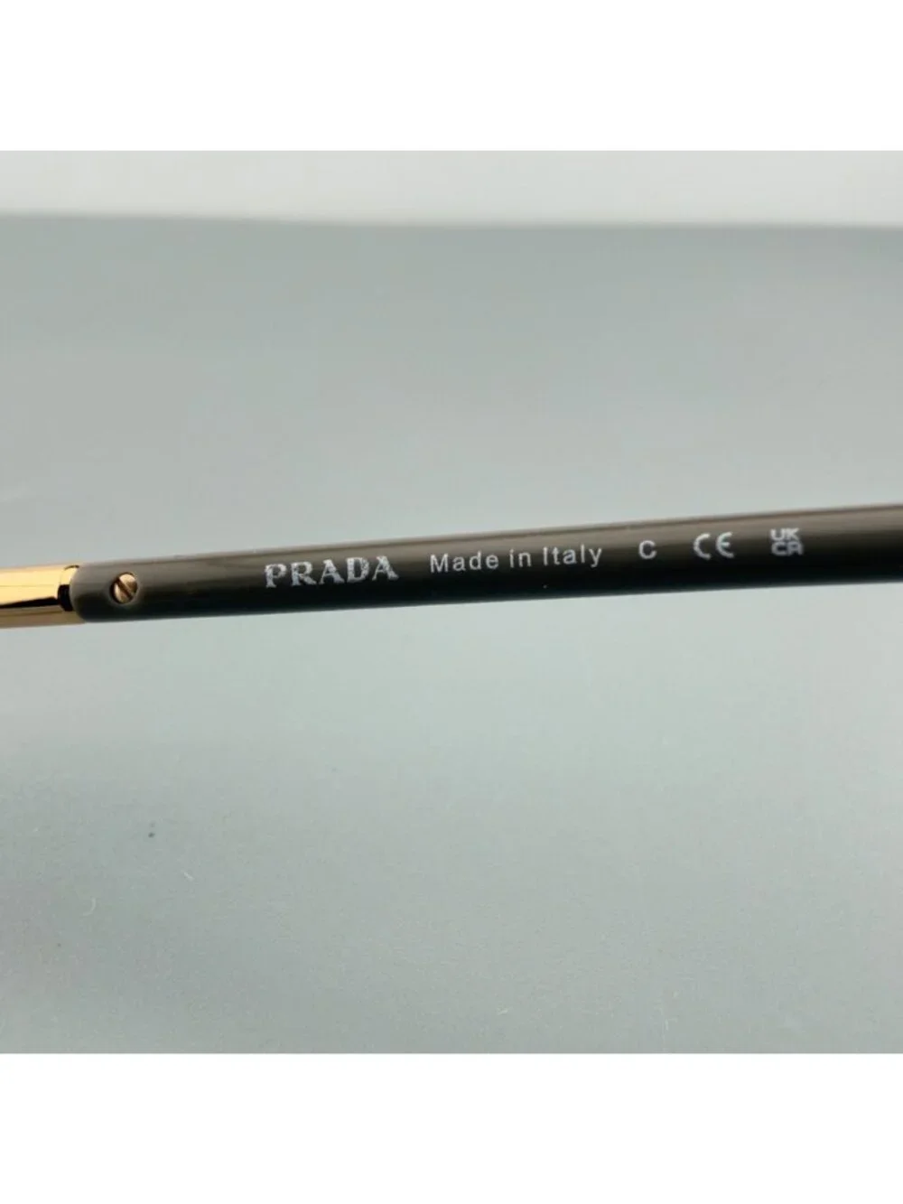 Prada Eyeglasses Frames VPR56W 02H-1O1 Rose Gold Black Square Wire Rim 54-19-140